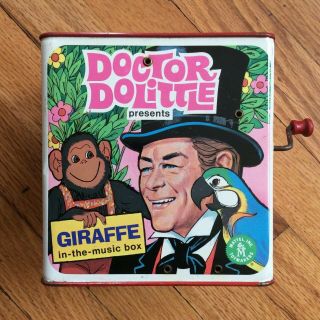 Vtg.  1967,  Mattel,  Dr.  Dolittle,  Giraffe In - The - Music - Box.  (jack In The Box).
