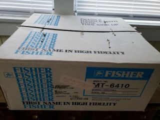 ♪ VTG Fisher Turntable MT - 6410 Studio Standard Belt Drive In Orig Box ♪NIB♪NOS♪ 8