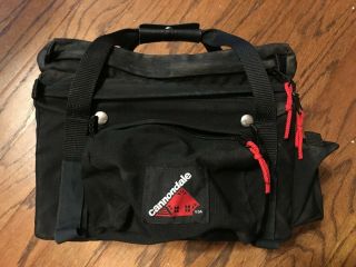 Vintage Cycling Bike Touring Cannondale Rear Rack Pack Box Old School House Logo