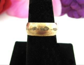 Ostby Barton Ring Vintage Gold Filled Wedding Band Ob 3 Crowns F Sz 8.  75 Titanic