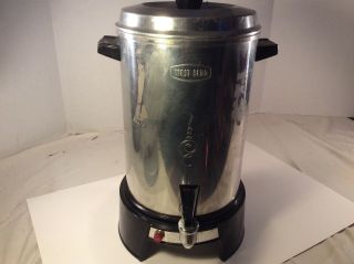 24 Cup Vintage Large Coffee Pot Percolator Euc West Bend Automatic 3504e