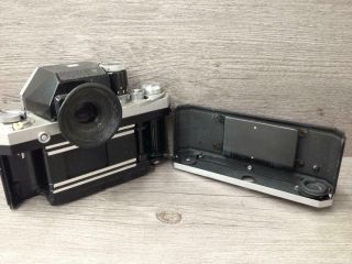 Vintage Nikon F 35mm SLR Film Camera Body Only Metered Prism Parts Repair 4