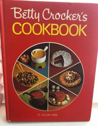 Vintage Betty Crocker’s Cookbook Red Pie Cover 1975 25th Printing
