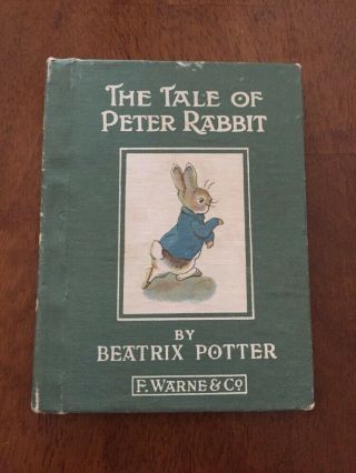 Vintage Beatrix Potter The Tale Of Peter Rabbit Mini Book F.  Warne & Co Dj