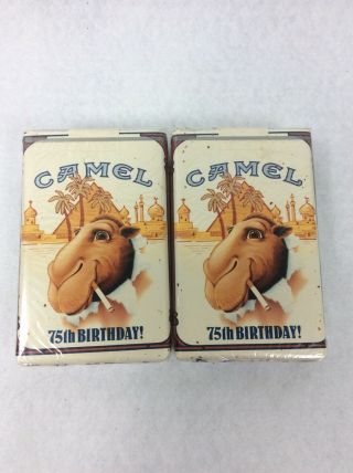 Vintage Collectible 75th Anniversary Camel Cigarette Packs Limited Edition