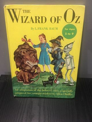The Wizard Of Oz L.  Frank Baum Children Vintage Story Book Hard Cover