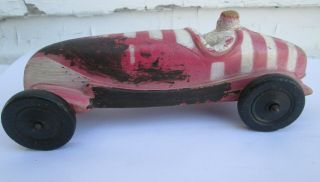 Vintage Viceroy Sunruco Hard Rubber Toy Race Car 6.  5” Canada