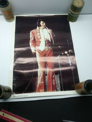 Vintage 1978 Elvis Presley Poster 14x19 Inch Boxcar Enterprises King Music Rock
