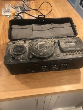 Vintage Jeep Boombox Cd Am/fm Radio Cassette Player Portable