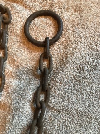 Vintage Newhouse Bear Trap Chain Extension Wolf Trapping Victor Sargent 2