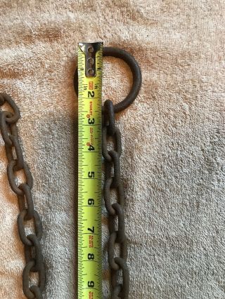 Vintage Newhouse Bear Trap Chain Extension Wolf Trapping Victor Sargent 3