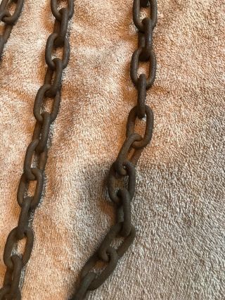 Vintage Newhouse Bear Trap Chain Extension Wolf Trapping Victor Sargent 4