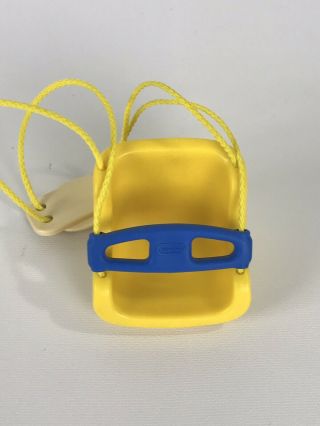 Vintage Little Tikes Blue Roof Dollhouse Replacement Yellow Child Baby Swing