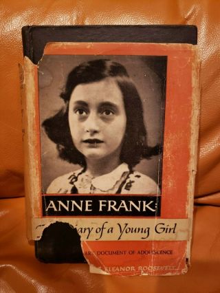 Anne Frank Diary Of A Young Girl 1952 1st Printing American Edition