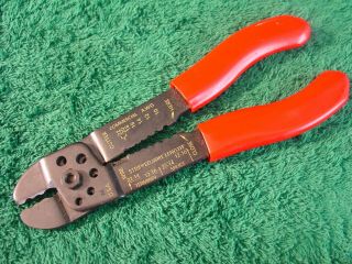 VINTAGE KLEIN TOOLS No.  1000 WIRE STRIPPERS SIDE CUTTERS CRIMPERS MADE IN USA 4