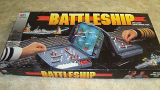 Vintage 1990 - 96 Milton Bradley Battleship Classic Naval Combat Game Complete