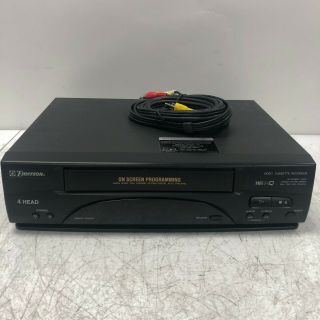 Emerson Vcr4010a Vcr 4 Head Hifi Vhs Player Video Cassette Recorder - No Remote