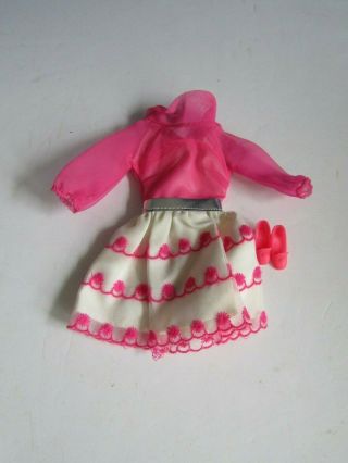 Vtg Barbie Doll Outfit Happy Go Pink 1868 1969 So Pretty