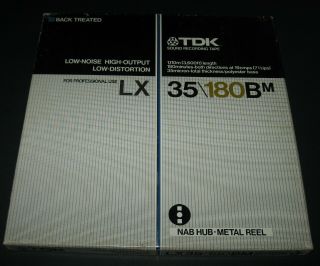 Tdk Lx 35/180bm 10.  5 " Metal Reel " Sound Recording Tape " 3600 Ft.  Rush Beatles