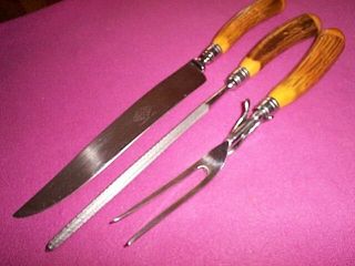 Vintage Royal Brand Cutlery Carving Set Usa