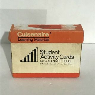 Student Activity Cards For Cuisenaire Rods Homeschool Mathematics Vintage