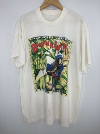 Jimmy Buffett Vintage Banana Wind 1996 Concert Tour Parrot T Shirt