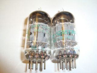 One Matched Pair Heavy Duty 12ax7wa Tubes,  Ge