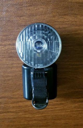 Cat Eye Hl - 300 Tsuyama Bicycle Headlight Adjustable Strap On Light Japan Vintage