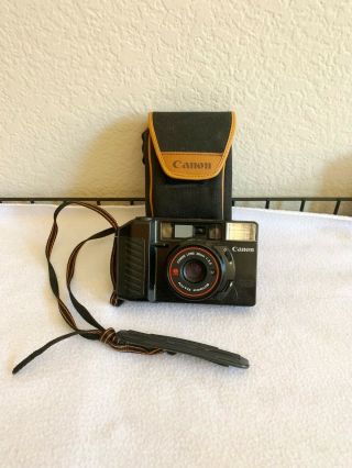 Canon Sure Shot (af35m Ii) 35mm Film Camera 38mm F/2.  8 Vintage With Case