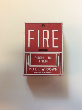 Vintage Fire - Lite Alarms Bg - 10 Fire Alarm Pull Station