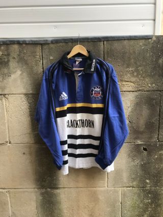 Vintage Bath Rugby 1998/99 " Xl " Adidas Shirt Jersey Trikot Top