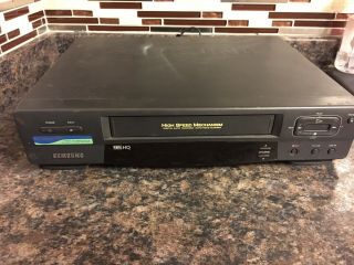 Samsung Vr3606 Vcr Vhs Player Recorder, .  With Remote