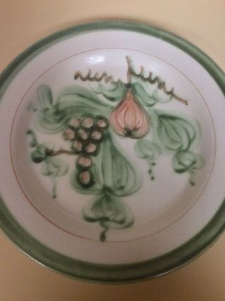 3 Vintage John B Taylor Louisville Stoneware Harvest Pattern Dinner Plates