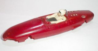 1 Red Ferrari Body With Head By Russkit 1960 Vintage Small