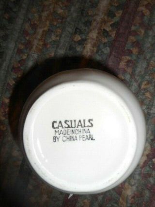 Vintage Casuals Canister Jar Utensil Holder,  China Pearl Apple Design 5 1/4 