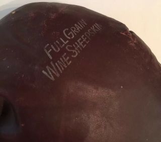 Vintage Yale Pro 16 Full Grain Wine Sheepskin Boxing Gloves 7