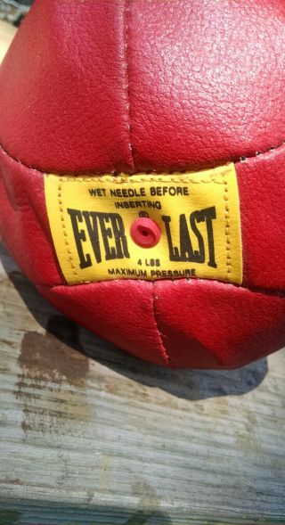 Vintage Everlast 4214 Speed Bag w/ Swivel Made in the USA Leather 4