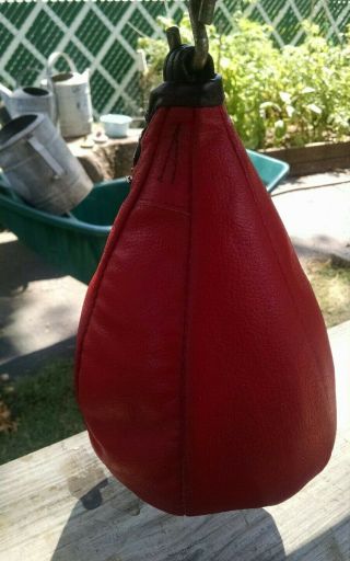Vintage Everlast 4214 Speed Bag w/ Swivel Made in the USA Leather 5