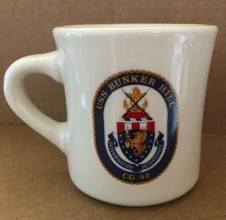 Vintage Uss Bunker Hill Cg 52 Coffee Cup Mug The Ultimate Mil - Art China Co.  Ma