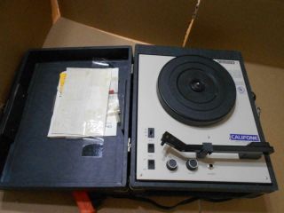 Vintage Califone 1010av Phonograph Record Player