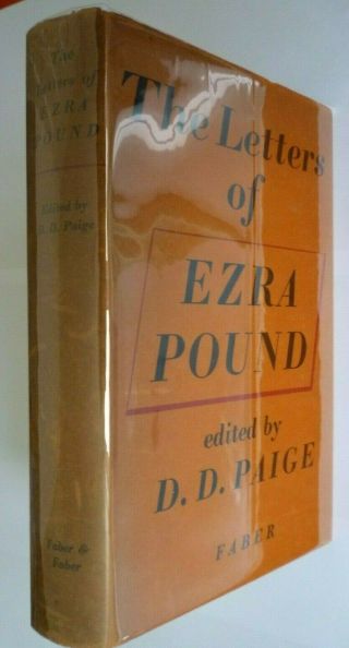 EZRA POUND Letters edited by D.  D.  Paige 1st Edn Faber London 1951 Nr.  Fine 2