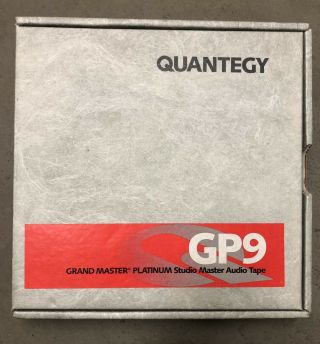Quantegy Gp9 Grand Master Platinum 1” X 10.  5” Metal Reel To Reel Tape
