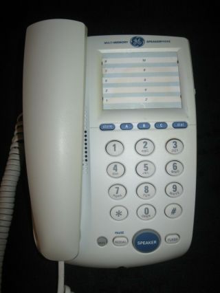 Vtg Atlinks Usa Ge Multi - Memory Speakerphone Corded Telephone Model 29322ge1 - A