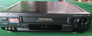 Sony Slv - N50 Vcr Vhs Player 4 Head Hi - Fi Stereo Video Cassette Recorder