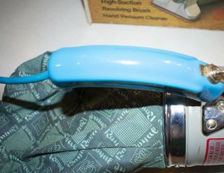 Vintage Royal Prince Handheld Vacuum Cleaner Model 501 Blue Handheld w/ Box 5
