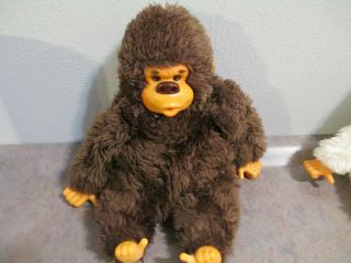 Vintage Russ Brown Baby Gonga Stuffed Thumb Sucking Gorilla - Euc -