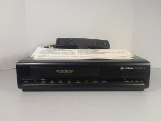 Quasar Vh400 4 Head Vhs Vcr With Remote And Cables