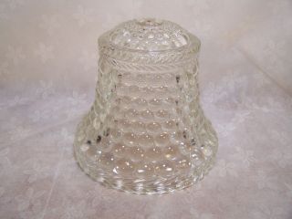 Lamp Glass Shade Clobe Hobnail Bell Shaped Vintage Deco