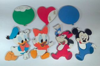 Vintage Disney Babies Wall Pin Ups Baby Mickey Minnie Mouse Donald Daisy Duck