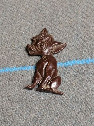 Vintage Disney Kelloggs Cereal Premium Lady And The Tramp Pedro Chihuahua Dog